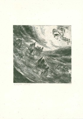Саксонов Лев Григорьевич. Четыре иллюстрации к роману Д. Апдайка «Кентавр»